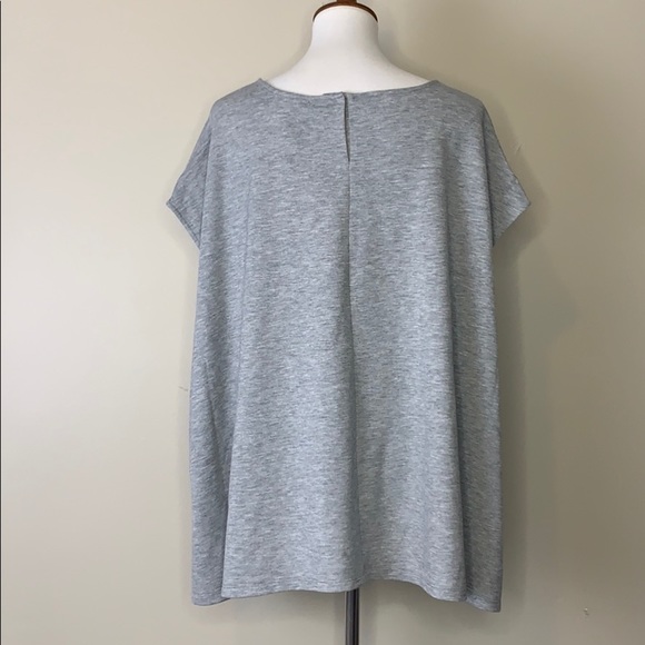 525 AMERICA Grey Oversized Sweatshirt Top M - Picture 3 of 8